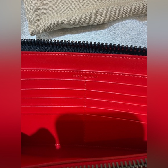 NEW Christian Louboutin Panettone Studs Logo Black Purse Zip Clutch Big Wallet - Picture 15 of 16